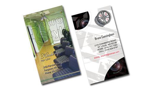 Vertical Business Card Design