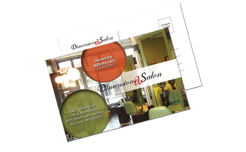 Salon Postcard Design
