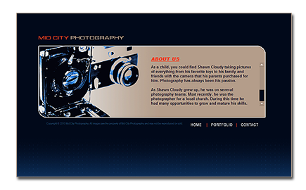 Photographer Website